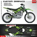 オートバイグラフィックパーソナライズラップステッカーデカールキット KLX140 2008-2020 Motorcycle Graphics Personalized Wrap Sticker Decal Kit for KLX140 2008-2020(2)