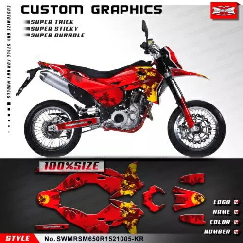 ƥå ץ꡼ȥӥˡ륹ƥå SWM SM650R RS650R(ǥ塼) 2015-2021 ѡ Stickers Complete Vinyl Sticker for SWM SM650R RS650R(Enduro) 2015-2021 Parts
