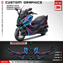 日焼け止め防水ステッカーグラフィック SYM Cruisym 300 2017 2018 2019 2020用 Sunproof Waterproof Sticker Graphics for SYM Cruisym 300 2017 2018 2019 2020