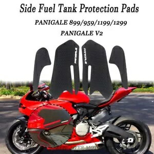 ɥƥѥ˥ V2 ȥХɥǳɨѥåɥǥ륭åȤŬ Fit For DUCATI PANIGALE V2 Motorcycle Side Tank Fuel Guard Knee Pads Decal Kits