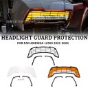 ヘッドライトガードカバー ハーレーパンアメリカ 1250 RA1250 スペシャル 2021-2024用 Headlight Guard Cover For Harley Pan America 1250 RA1250 Special 2021-2024(2)