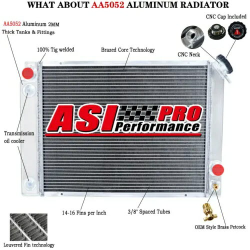 3 列アルミニウムラジエーターは 1984-1988 85 87 ポンティアック フィエロ I4/V6 2.5/2.8L AT US に適合します。 3-Row Aluminum Radiator fit 1984-1988 85 87 Pontiac Fiero I4/V6 2.5/2.8L AT US