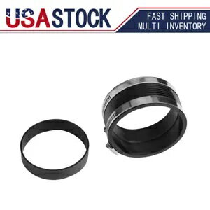 クランプ付きエアインテークカプラーキット ブラックアタッチパイプ 9771 Air Intake Coupler Kit with Clamps Black attach Pipe 9771