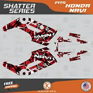 HONDA NAVI (2016-2023) 用グラフィックスキット シャッターレッド Graphics Kit for HONDA NAVI (2016-2023) Shatter- Red