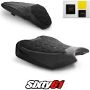 Kawasaki ZH2 シートカバー ゲル付き 2020-2022 2023 ブラック Luimoto テックグリップスエード Kawasaki ZH2 Seat Covers with Gel 2020-2022 2023 Black Luimoto Tec-Grip Suede