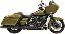 Bassani ブラック 4 インチ ラウンド スリップオン エキゾースト マフラー 17-19 ハーレー ツーリング FLHX FLTRX Bassani Black 4" Round Slip on Exhaust Mufflers 17-19 Harley Touring FLHX FLTRX