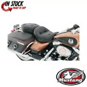 マスタング 1 ピース ウルトラ ツーリング シート リーガル スタイル ブラック スタッズ 0801-0460 Mustang 1-Piece Ultra T...
