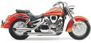 コブラ スリップオン スラッシュカット エキゾースト ホンダ VTX 1300 レトロ 2007-2009用 Cobra Slip-On Slashcuts Exhaust for Honda VTX 1300 Retro 2007-2009