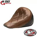 マスタング スタンダード ツーリング ソロ シート ブラウン ダイヤモンド 0810-2128 Mustang Standard Touring Solo Se...