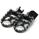 ヤマハ YZ 250 2010 ACCOSSATO フットペグ エクストラワイド ブラック エルガル オフロード フットレスト YAMAHA YZ 250 2010 ACCOSSATO FOOTPEGS EXTRA WIDE BLACK ERGAL OFFROAD FOOTRESTS