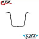 Drag Specialty クローム 1-1/4 インチ バッファロー 18 インチ エイプ ハンガー ハンドルバー スプリンガー用 Drag Specialties Chrome 1-1/4" Buffalo 18" Ape Hanger Handlebars for Springer