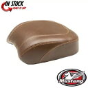 マスタング ワイド トリッパー ソロ シート ブラウン スムース リア - ピリオン パッド 0802-1226 Mustang Wide Tripper So...