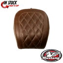 マスタング ワイド トリッパー ソロ シート ブラウン ダイヤモンド リア - ピリオン パッド 0802-1241 Mustang Wide Tripper ...