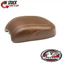 マスタング ワイドトリッパー ソロシート ブラウン スムースリアピリオンパッド 0802-1220 Mustang Wide Tripper Solo Seat...