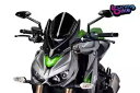 PUIG スクリーン ネイキッド N.G.ツーリング カワサキ Z1000R 17-21 ブラック PUIG SCREEN NAKED N.G. TOURING KAWASAKI Z1000R 17-21 BLACK(2)