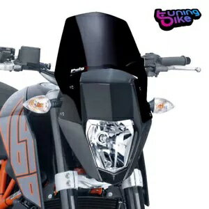 PUIG スクリーン ネイキッド N.G. SPORT PER KTM 690 DUKE R 2012 ブラック PUIG SCREEN NAKED N.G. SPORT PER KTM 690 DUKE R 2012 BLACK