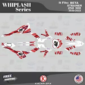 Beta Xtrainer 250 300 2020 2021 2022 Whiplash シリーズ用グラフィックスキット - レッド Graphics Kit for Beta Xtrainer 250 300 2020 2021 2022 Whiplash Series - Red