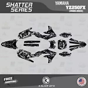ヤマハ YZ250FX 2020 2021 2022 2023 シャッターシリーズ用グラフィックキット - スモーク Graphics Kit for Yamaha YZ250FX 2020 2021 2022 2023 Shatter Series - Smoke