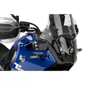ヤマハ テンレ 700 ラリー ED 用ウインドディフェンダー プイグを上げました。 2021 - 2023 スモークグレー- RAISED WIND DEFENDER PUIG FOR YAMAHA TENRE 700 RALLY ED. 2021 - 2023 SMOKE GREY-