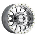 MR304 ダブル標準 17x8.5 0mm 8x6.5 130.81mm CB 機械加工/クリアコートホイール MR304 Double Std 17x8.5...