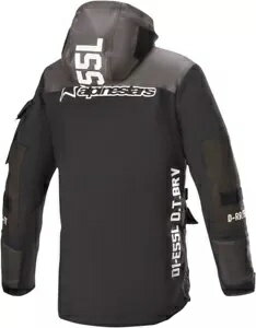 ダイジ パーカー バイク レイン ジャケット X-Large アルパインスターズ 3307421-10-XL ブラック Daiji Parka Motorcycle Rain Jacket X-Large Alpinestars 3307421-10-XL Black