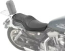 無地ビニール 2 アップ シート ブラック ロープロファイル ドラッグ スペシャリティーズ 0804-0625 Plain Vinyl 2-Up Seat Black Low Profile Drag Specialties 0804-0625