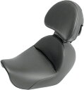ワイドヒールダウンソロシート 黒ゲル バックレスト付き ローサドルマン 806-04-0041 Wide Heels Down Solo Seat Black Gel w/Backrest Low Saddlemen 806-04-0041