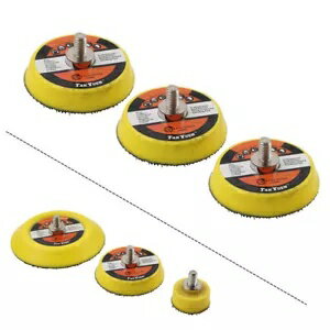 3 個 1/2/3 インチフック & ループバッキングパッドサンディングディスクサンダープレートポリッシャー..