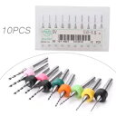 10 個 0.6-1.5 ミリメートル PCB プリント基板超硬ミニマイクロドリルビット 10Pcs 0.6-1.5mm PCB Print Circuit B...