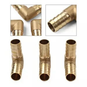 3 個 5/8 × 5/8 16 × 16 ミリメートル真鍮有刺鉄線パイプ継手ホースバーブエルボ 90 度 3Pcs 5/8 x 5/8..