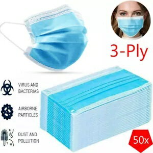 使い捨てフェイスマウスマスク大気汚染防塵健康3層ロット Disposable Face Mouth Masks Air Pollution ..