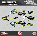 Husqvarna FE250 FE350 FE450 FE501 (2017-2019) 用グラフィックスキット ラギッドイエロー Graphics Kit for Husqvarna FE250 FE350 FE450 FE501 (2017-2019) Rugged-Yellow(2)