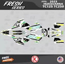 Husqvarna FC250 FC350 FC450 (2023+) Fresh シリーズ用グラフィックス キット - ティール Graphics Kit for Husqvarna FC250 FC350 FC450 (2023+) Fresh Series - Teal(2)