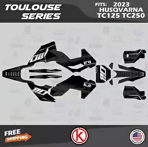Rakuten - ハスクバーナ モトクロス TC125 TC250 (2023+) トゥールーズ シリーズ用グラフィックスキット - スモーク Graphics Kit for Husqvarna Motocross TC125 TC250 (2023+) Toulouse Series - Smoke 【並行輸入品】