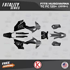 ハスクバーナ TC125 TC250 FC250 FC350 FC450 2019-2022 Fatality-Smok 用グラフィックスキット Graphics kit for Husqvarna TC125 TC250 FC250 FC350 FC450 2019-2022 Fatality-Smok 