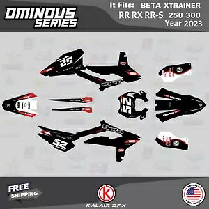 Beta Xtrainer RR、RX、RR-S 250 300 (2023) 用グラフィックス キット Ominous - RED-SHIFT Graphics Kit for Beta Xtrainer RR, RX,RR-S 250 300 (2023) Ominous - RED-SHIFT 