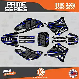 ヤマハ TTR 125 (2000-2007) TTR125 プライムブルーシフト用グラフィックスキット Graphics Kit for Yamaha TTR 125 (2000-2007) TTR125 Prime-blue-shift 