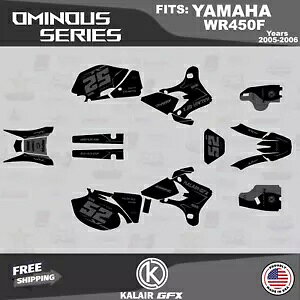 ヤマハ WR250F (2005-2006) Ominous シリーズ用グラフィックスキット - スモーク Graphics Kit for YAMAHA WR250F (2005-2006) Ominous Series - Smoke 【並行輸入品】