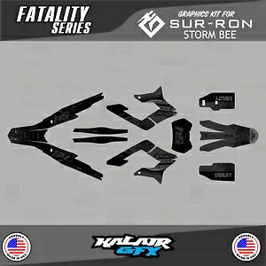 Sur-Ron Storm Bee (2023-2024) Fatality シリーズ用グラフィックスキット - スモーク Graphics Kit for Sur-Ron Storm Bee (2023-2024) Fatality Series - Smoke 