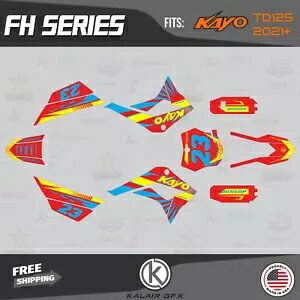 Kayo Pit bike TD125 (2021+) Fh 用グラフィックスキット - KRAZY Graphics Kit for Kayo Pit bike TD125 (2021+) Fh - KRAZY