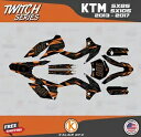 KTM 85SX 105SX SX85 SX105 (2013-2017) Twitch 用グラフィックスキット - オレンジ Graphics Kit for KTM 85SX 105SX SX85 SX105 (2013-2017) Twitch - Orange(2)