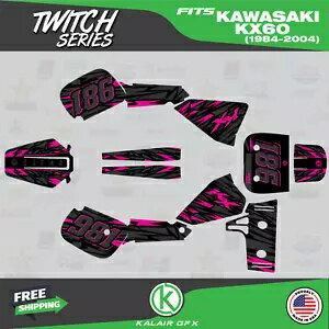KAWASAKI KX60 KX KAWA (1984-2021) Twitch-Magenta 用グラフィックスキット Graphics Kit for KAWASAK..