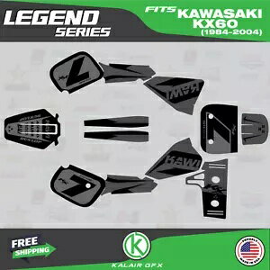 KAWASAKI KX60 KX KAWA (1984-2021) Legend 用グラフィックスキット - スモーク Graphics Kit for KAWA..