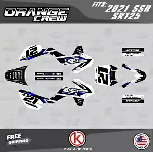 SSR SR70C SR110 SR125 70 100 125 2021 OG-CREW-blue 用グラフィックスキット Graphics Kit for SSR SR70C SR110 SR125 70 100 125 2021 OG-CREW-blue