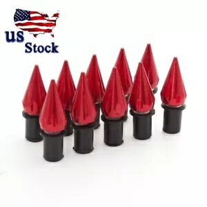 10x 5mm レッドフロントガラスネジフロントガラス M5 ボルトウェルナットファスナーキット 10xPcs 5mm Red Windscreen Screws Windshield M5 Bolts Well nut Fastener Kit