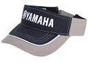 ヤマハ メンズ ツートーン グレー ネイビー ブルー 刺繍入り調節可能なロゴ バイザー YAMAHA MENS TWO TONE GRAY NAVY BLUE ...