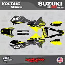 SUZUKI DRZ400SM用グラフィックキット (全年式) VOLTAIC-Yellow Graphics Kit for SUZUKI DRZ400SM (ALL YEARS) VOLTAIC-Yellow(2)