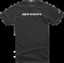 アルパインスターズ リニア ワード T シャツ ミディアム ブラック/グレー 1212-720201011M Alpinestars Linear Word T-Shirt Medium Black/Gray 1212-720201011M