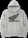 ホンダアパレル ホンダウイングパーカー S グレー/ブラック NP21S-S3028-S Honda Apparel Honda Wing Hoodie Small Gray/Black NP21S-S3028-S