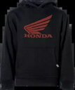 Factory Effex Youth Honda Wing プルオーバーパーカー S ブラック 25-88340 Factory Effex Youth Honda Wing Pullover Hoodie Small Black 25-88340